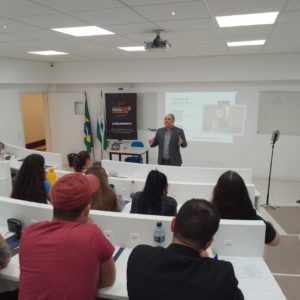 Vice-presidente da Employer em sala corporativa da FESP, na Semana Acadêmica dos cursos de Gestão